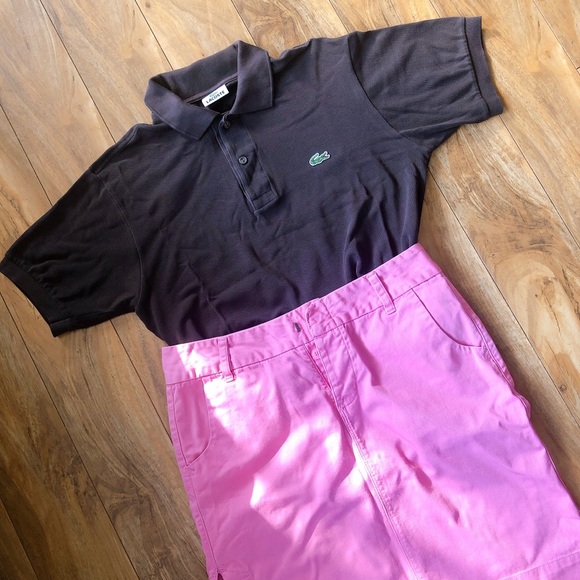 🐊Authentic LACOSTE Polo Brown Short Sleeves Shirt - Picture 1 of 16